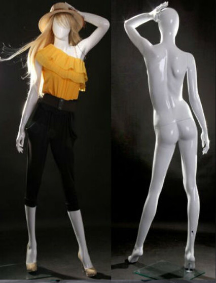 Fiberglass Gloss White Egg Head Female Mannequin MM-LISA13EG SALE