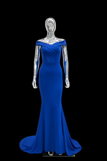 Chrome Plastic Female Egg Head Mannequin MM-PSSF6SCEG 