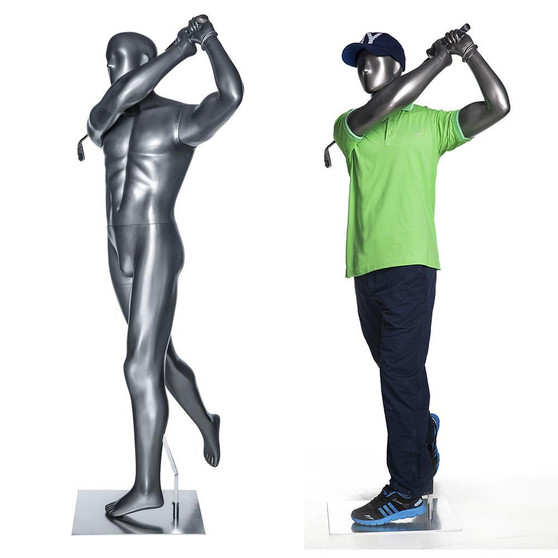 Male Abstract Golfer Sports Mannequin MM-GOLF04 (MM-GOLF04)