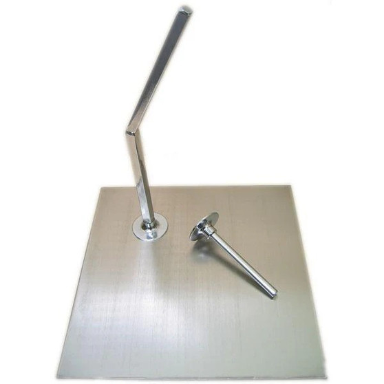 Metal Rectangular Base with Support Rods for Sports Mannequins
