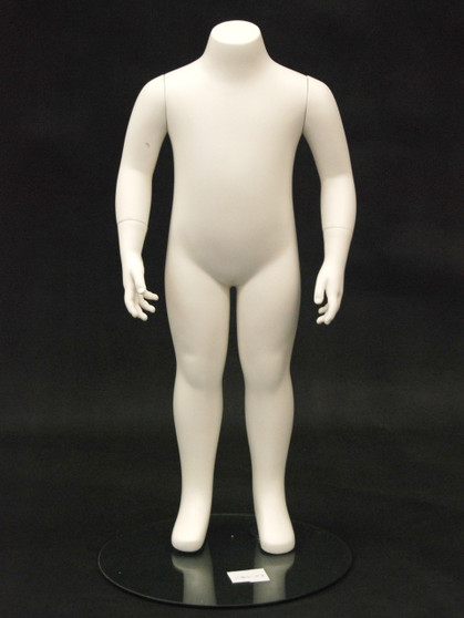 Fiberglass Headless Child Mannequin Matte White MM-CW2Y