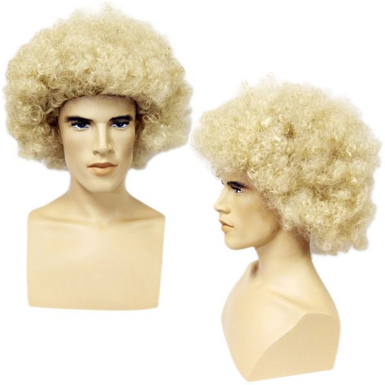 Unisex Blond Afro Style Costume Wig MM-WG060 