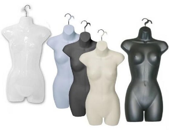 6 Units Hanging Display Female Body Form with Hook PS-FP119