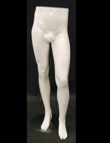 Gloss White Male Mannequin Leg Form MM-ML9S 