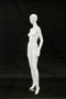 Judy, Gloss White Abstract Egg Head Female Mannequin MM-A3W1