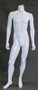 One Day Rental -- Gloss White Headless Male Mannequin MM-MA2BW1R 