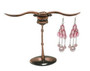 Whimsical, Pierced Ears Long Horn Bull Jewelry Display/Organizer MM-DS-151