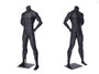 Alex 1, Fiberglass Headless Male Mannequin Matte Grey MM-NI-01