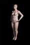 Realistic Plus Size Female Mannequin Fleshtone with Molded Hair MM-AVIS-02