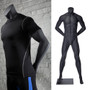 Alex 1, Matte Grey Fiberglass Athletic Headless Male Mannequin MM-NI-01SP