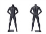 Alex 1, Matte Grey Fiberglass Athletic Headless Male Mannequin MM-NI-01SP