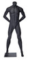 Alex 1, Matte Grey Fiberglass Athletic Headless Male Mannequin MM-NI-01SP