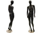 Tammy, Matte Black Abstract Egg Head Female Mannequin MM-OZIB04 