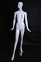 Gloss Wht. Abstract Egg Head Female Mannequin w/face features MM-XD05W