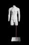 Invisible Ghost Mannequin Male Torso w/Base MM-GH3-4M