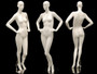 Sage, Gloss White Abstract Female Mannequin with face features MM-ANN-A3 