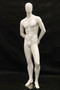 Rich, Gloss White Abstract Egg Head Male Mannequin MM-C29