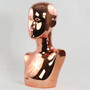 Plastic Chrome Rose Female Abstract Mannequin Display Head MM-442CR