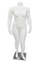 Gigi, Fiberglass Matte White Headless Plus Size Female Mannequin MM-HFOS18W