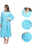 Free Shipping Christmas Robes - Luxurious Plush Women's Robes - Color Baby Blue