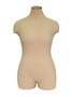 Cream Female Body Form Plus Size with Legs and Caster Base MM-JFFF2WPLC