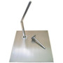 Metal Rectangular Base with Support Rods for Sports Mannequins