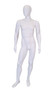 Rental -- Semi-Matte White Abstract Male Mannequin MM-GM53W2R (MM-GM53W2R)
