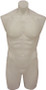 White Plastic Male Torso Form PS-P908W