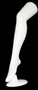 5 Units Plastic Ladies' Thigh-High Hosiery Leg PS-5014 color White