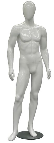 One Day Rental -- Gloss White Abstract Female Mannequin MM-A3W1R