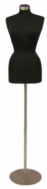 black dress form Male Dress Form with Half Leg and Bendable Cloth Arms: Black Jersey –  Mannequin Madness main image 0