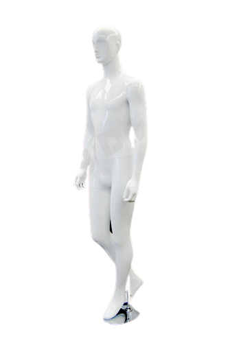 lilladisplay white matte color abstract male mannequin head Peter