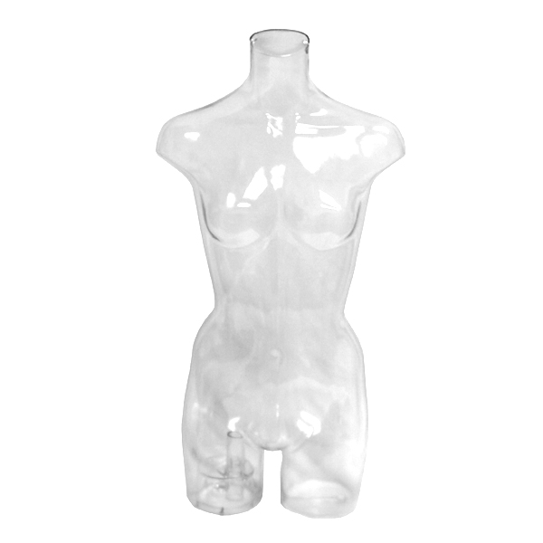 Clear Female Mannequin Torso