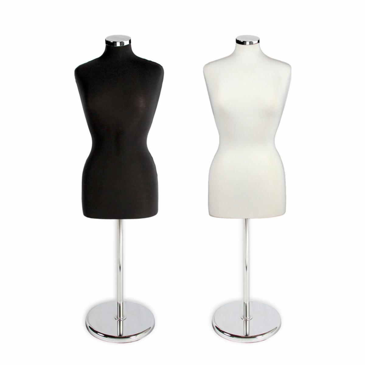 blue dress for baby girl Female Dress Form with Bendable Arms: Black Jersey on Caster Wheel Bas –  Mannequin Madness main image 1