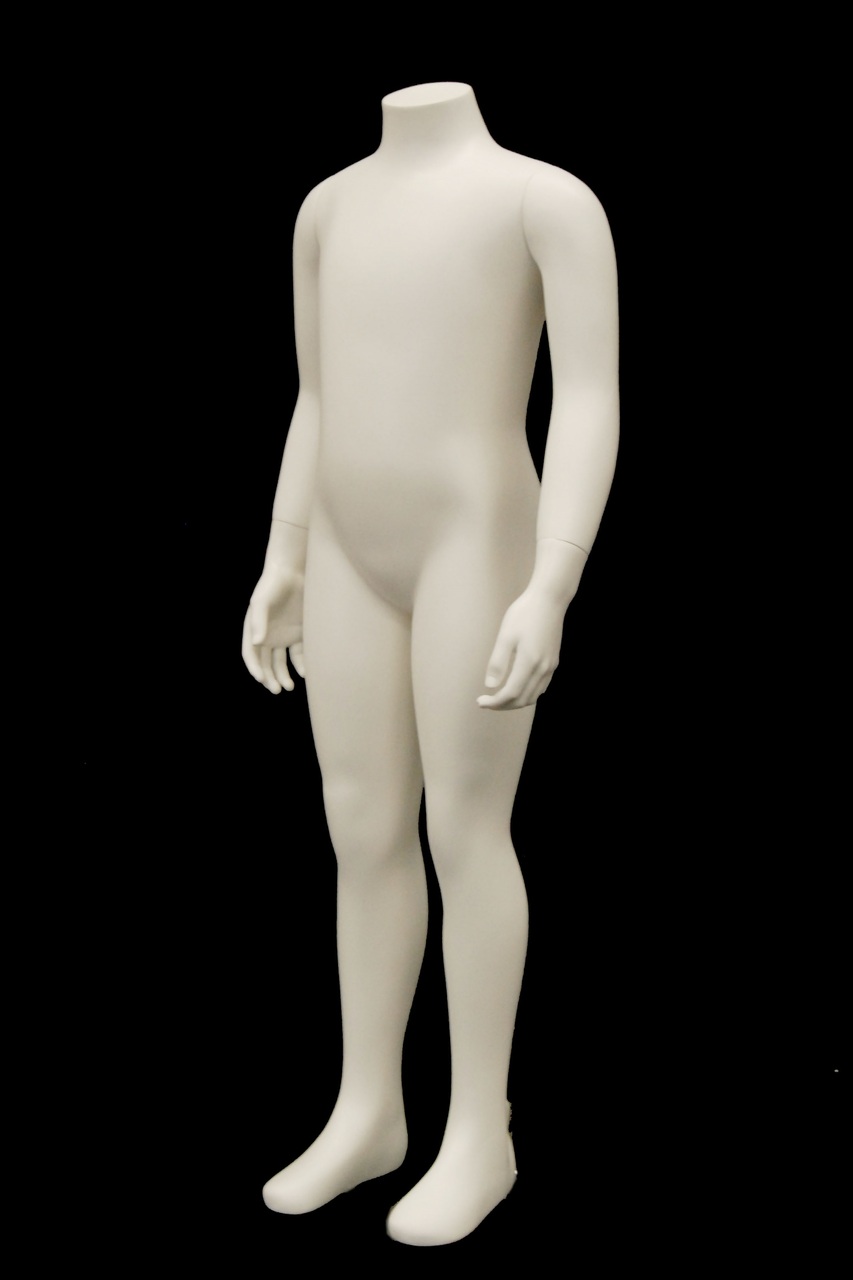 Realistic Fiberglass 10 Year Old Kids Mannequin with Flexible Joints and  Base
