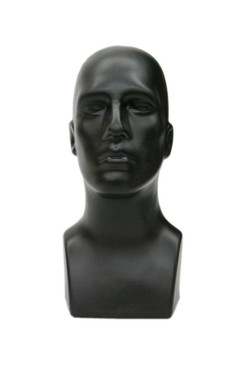 Black Plastic Male Display Head MM-PS-M-BLK