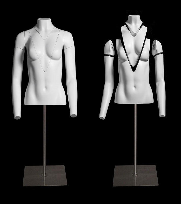 Buy (MZ-GH1/2F) ROXYDISPLAY™ Female Invisible Mannequin Torso with Magnetic  Fittings. with Nice Figure and arms,V-Neck. Removable Neck and Arms.  Fiberglass Material. Wheelbase with Brakes Included. Online at  desertcartAruba