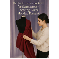 Used Size 6/8 Female Body Form – Black Jersey Knit – Adjustable Height with Base