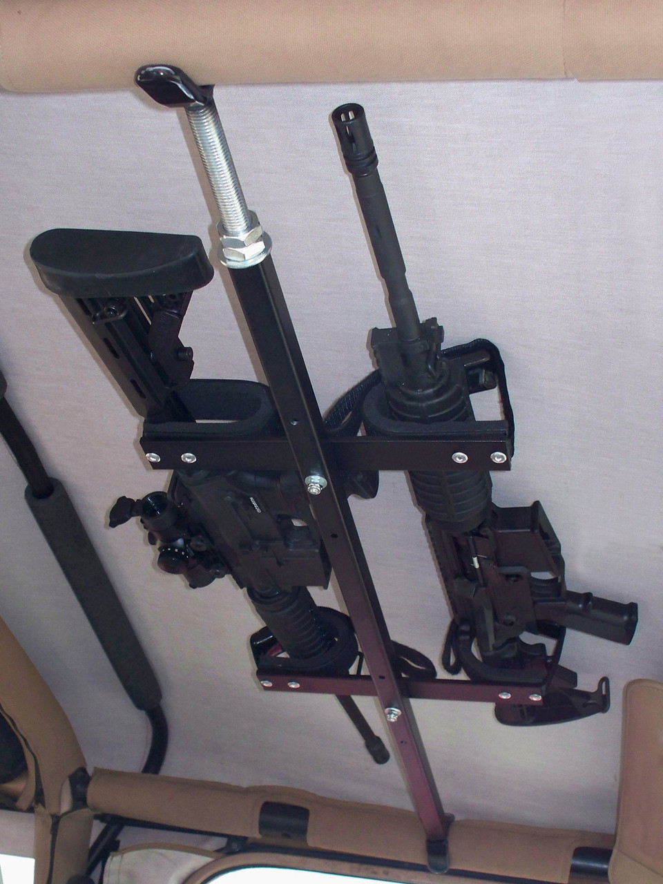 Great Day Tactical Quick-Draw Overhead Gun Rack for Jeep Wrangler at  