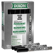 Dixon Redimark Chisel Tip Permanent Markers | Box of 12 Dixon Redimark Chisel Tip Permanent Markers | Box of 12
