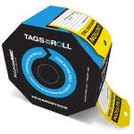 OSHA Caution Tags By-The-Roll: Barricade Tag | Cardstock