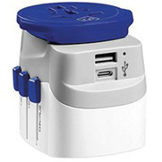 Go Travel Worldwide Adapter USB-A & USB-C 369735