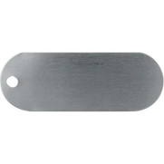 Racetrack Tags, Aluminum Oval Tags - Blank/Unnumbered, Box of 100