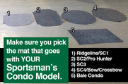 Southern Outdoor Technologies Mat for Ridgeline, SC1, Hunting Blinds | Sportsmans Condo CONDOMAT-1.R