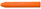 Dixon Orange Fluorescan Scannable Lumber Crayons | Case of 144 | 5" x 11/16"| Dixon | 13003 13003