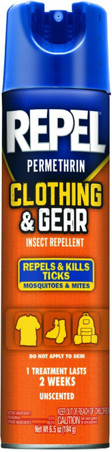 Repel Repel Permethrin Clothing and Gear Insect Repellent | 6.5oz Aerosol 94127
