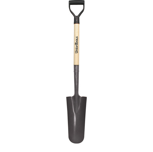 Union Tools Union Tools Drain & Post Spade | 14" Round Blade | 27" Hardwood D Grip Handle 47107