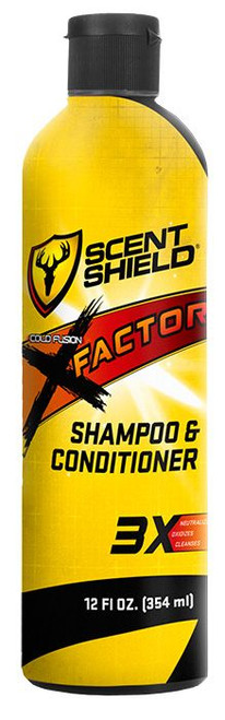 Scentlok X-Factor 3X Scent Control Shampoo and Conditioner | 12oz Bottle