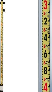 Laserline LaserLine GR10T 10' Direct Reading Grade Rod (Lenker Style), Ft, 10ths, 100ths | No Rail GR10T