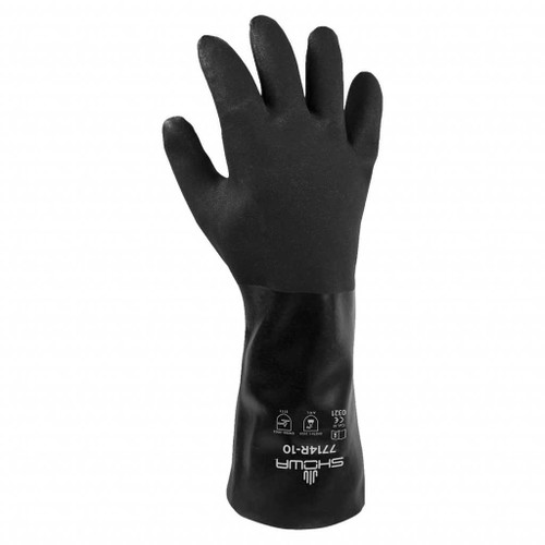 Showa 14" PVC Chemical Resistant Gloves | Cotton Jersey Lined | Large Showa 14" PVC Chemical Resistant Gloves | Cotton Jersey Lined | Large
